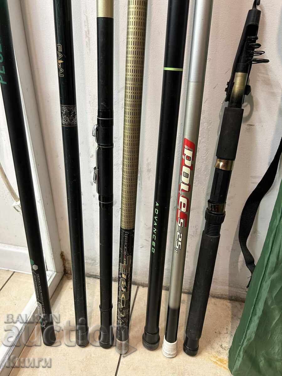 7 lansete cu husă și scaun de pescuit - 6