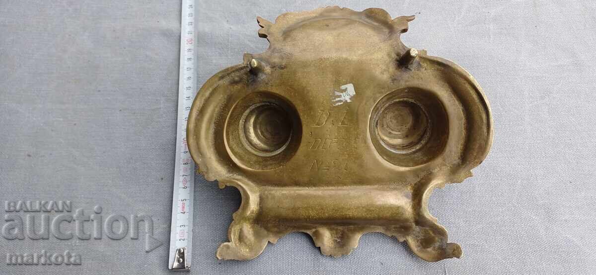 Auction Antique bronze Baroque inkwell - Depose Auction Antique bronze Baroque inkwell - Depose