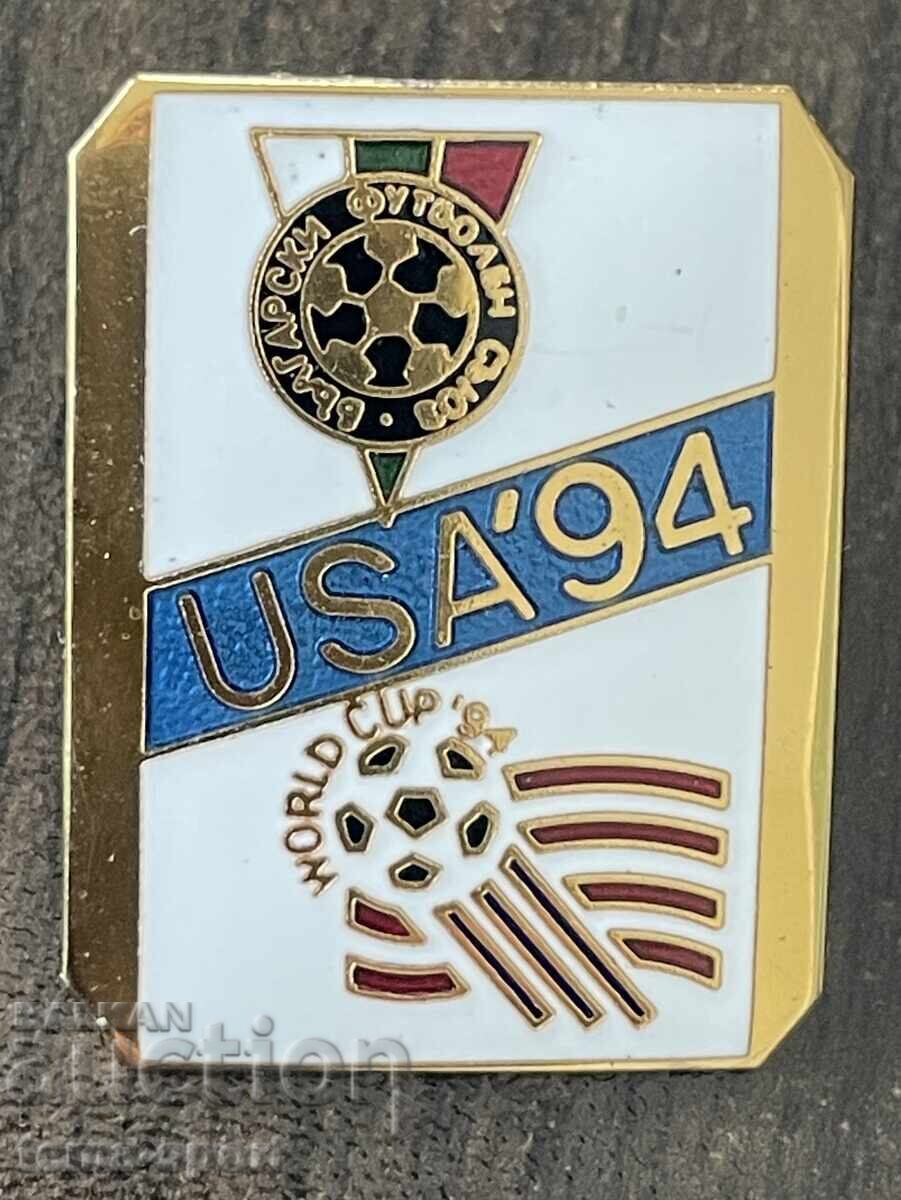 1957 Bulgaria insignă Campionatul Mondial de fotbal SUA 1994 Ema
