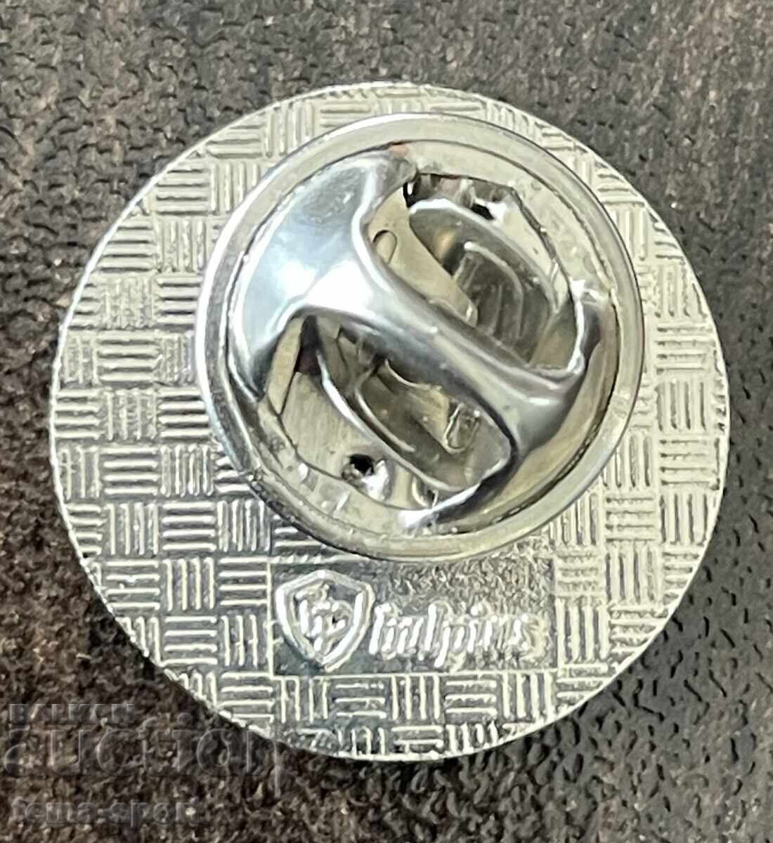 1967 Βουλγαρία σήμα ποδοσφαιρικού συλλόγου Παρτιζάνιν Τσερβέν Μπριάγκ εμαγιέ με τιμή € 7.00 | 13.69 BGN