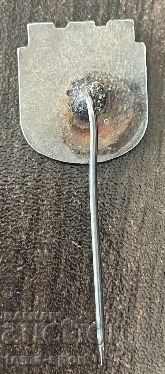 1971 Bulgaria insignă BSFS fotbal Șumen email cu preț € 4.00 | 7.82 BGN