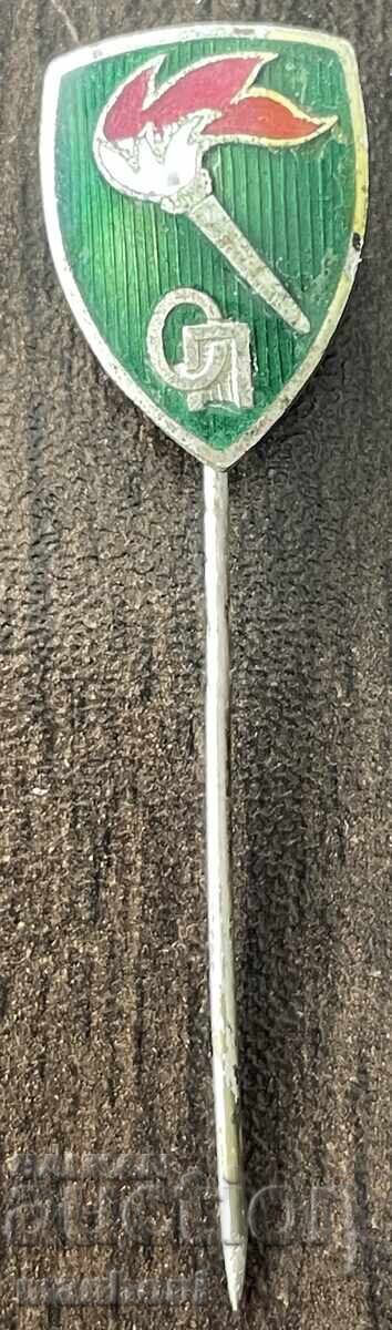 6416 Kingdom of Bulgaria badge Organization OP Father Paisiy enamel