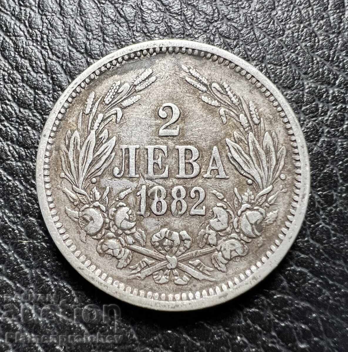 ΕΞΑΙΡΕΤΙΚΟ ΝΟΜΙΣΜΑ 2 ΛΕΒΑ 1882 ΑΡΙΘΜΟΣ 2
