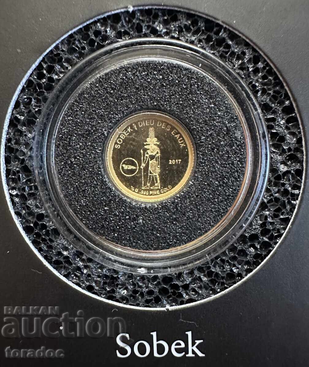 Παράδοση Χρυσά αναμνηστικά νομίσματα Αιγυπτιακοί θεοί