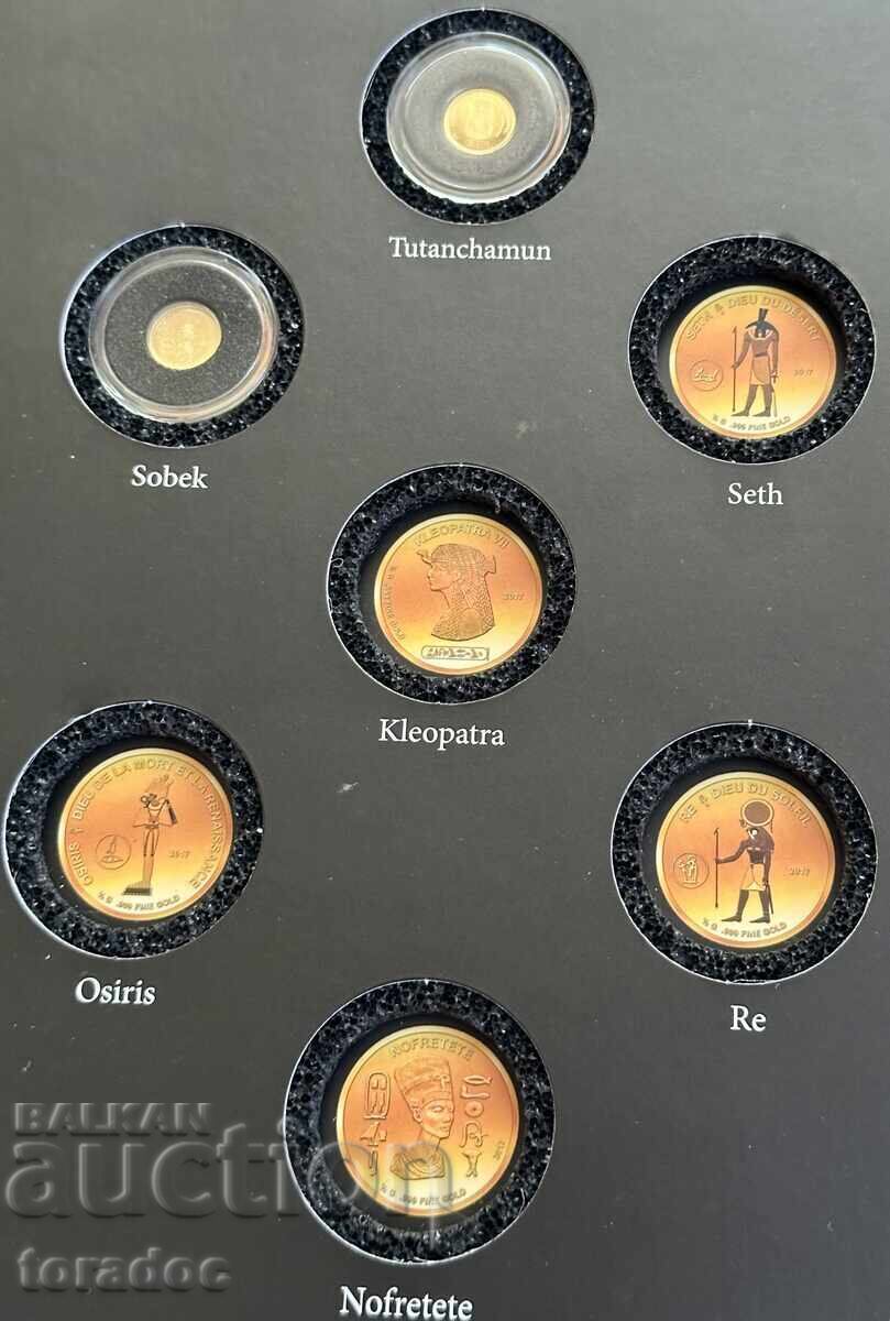 Χρυσά αναμνηστικά νομίσματα Αιγυπτιακοί θεοί