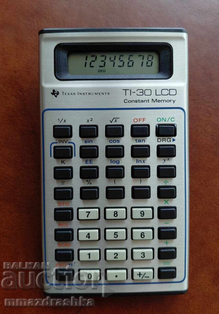 Калкулатор Texas Instruments TI-30 LCD с цена € 0.01 | 0.02 лв.