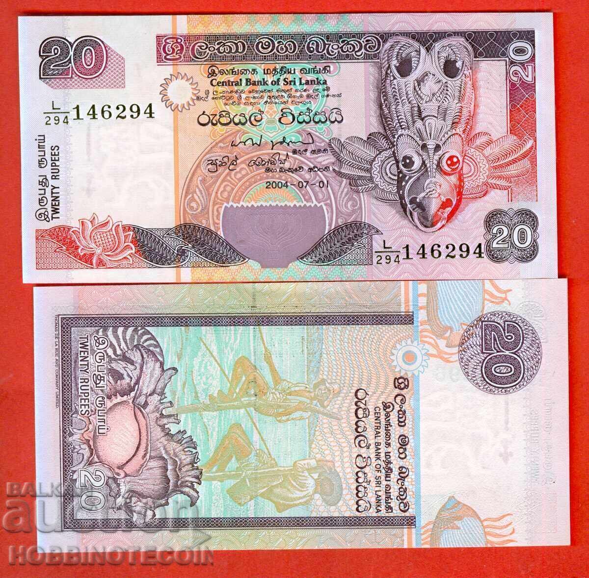 SRI LANKA SRI LANKA 20 Rupees issue 2004 NEW UNC