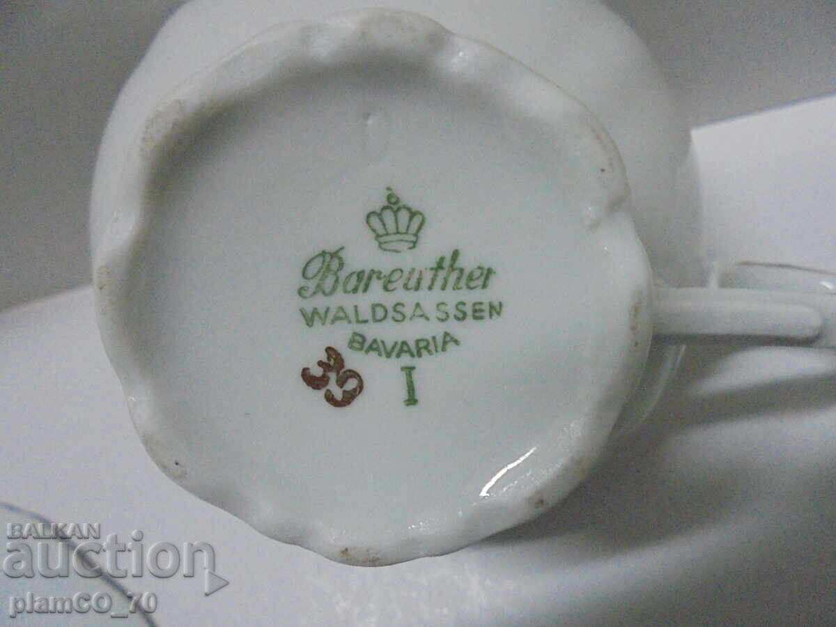 №*8568 Двоен порцеланов сет – чаша с чинийка  Bareuther - 5