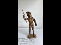 Leonidas, rege al Spartei cu suliță și scut cu Meduza