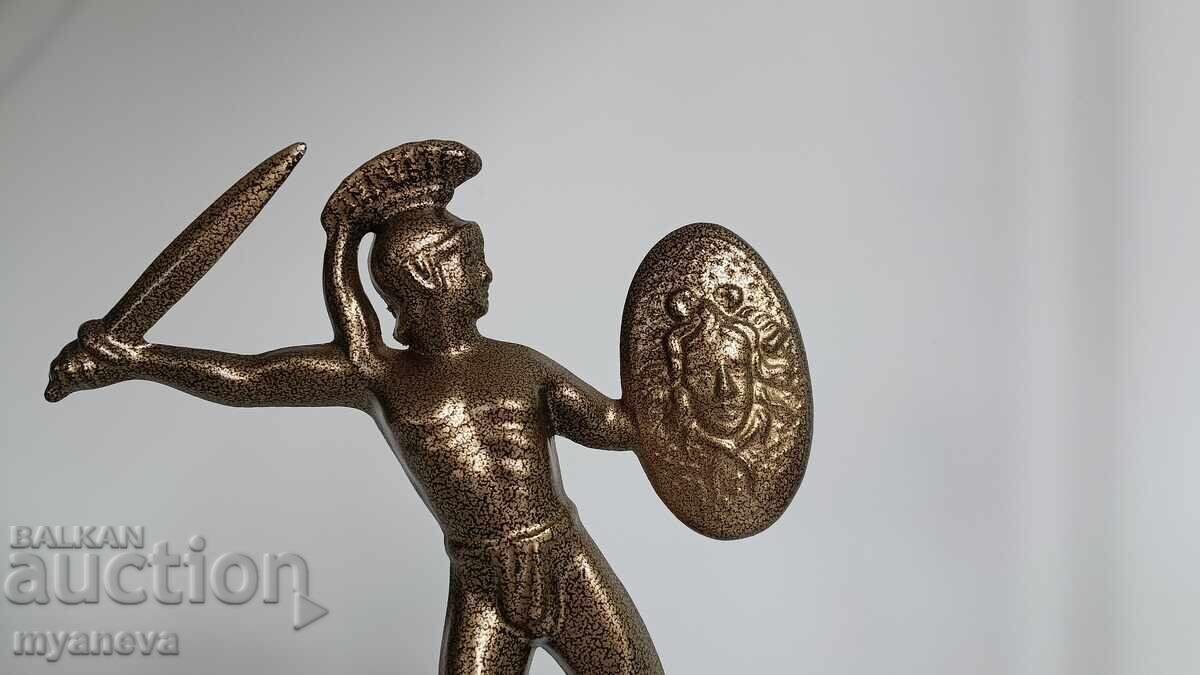 Licitație Statuetă grecească de colecție din metal, reprezentându-l pe Leonidas