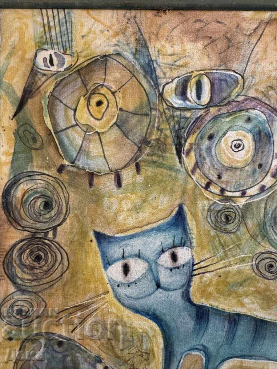 Ενδιαφέρων πίνακας σε μετάξι με τιμή € 69.00 | 134.95 BGN