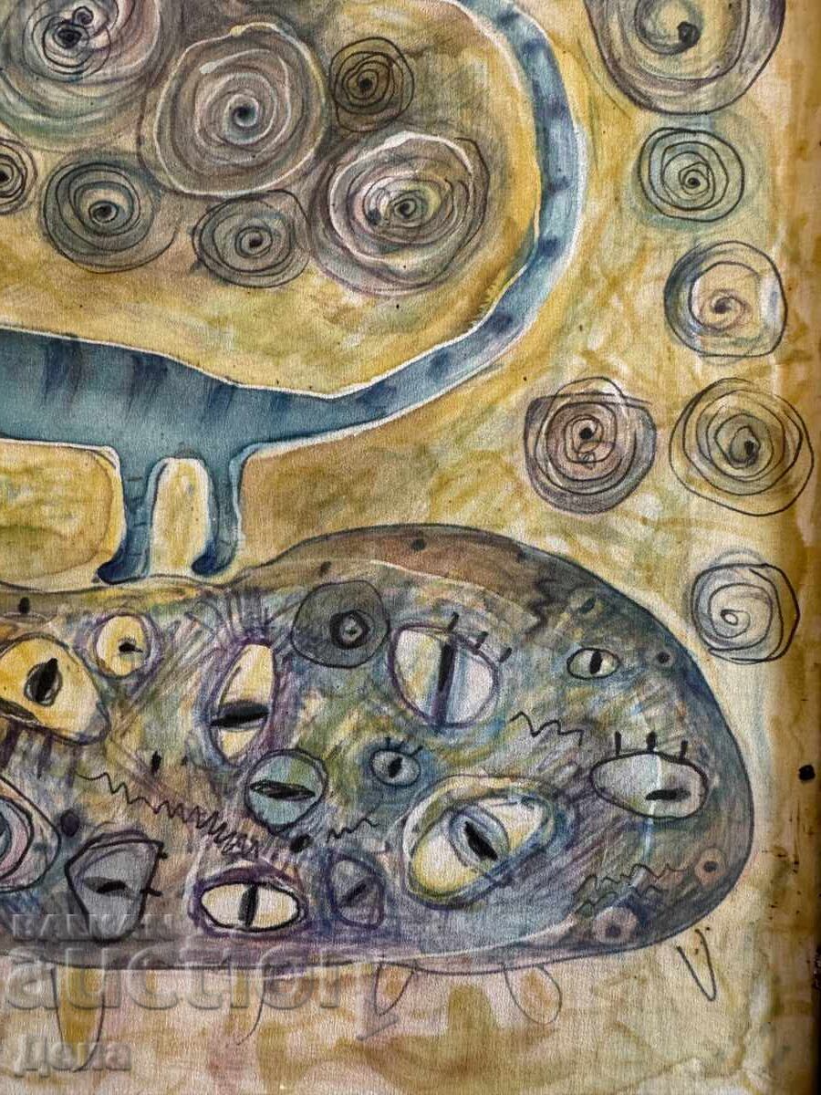 Ενδιαφέρων πίνακας σε μετάξι - 6