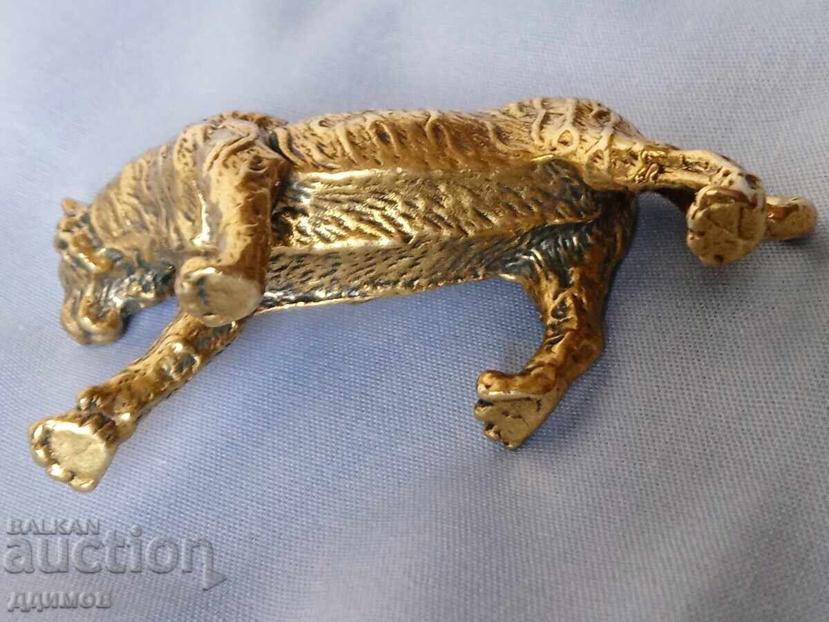 Бронзова фигурка тигър - 6