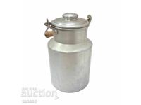 Стар алуминиев гюм за мляко, канта, котелка, гюмче(7.3)