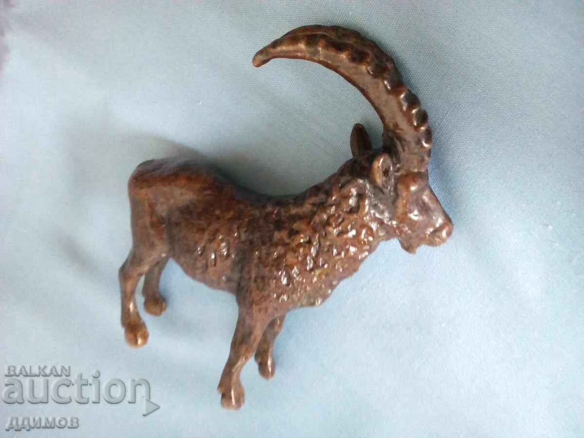 Бронзова фигурка козел - 5