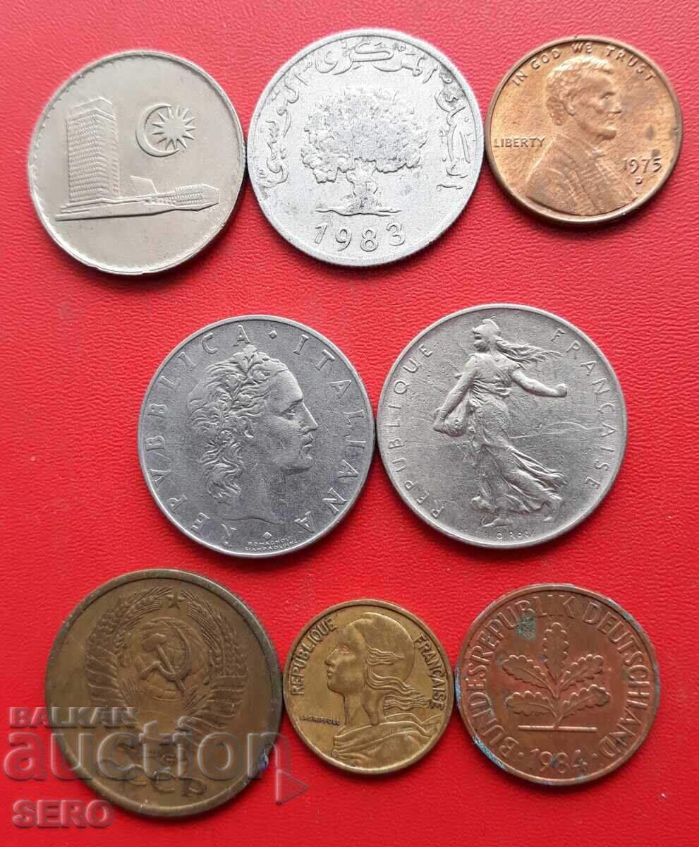 Lot mixt de 8 monede cu preț € 0.50 | 0.98 BGN