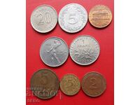 Lot mixt de 8 monede