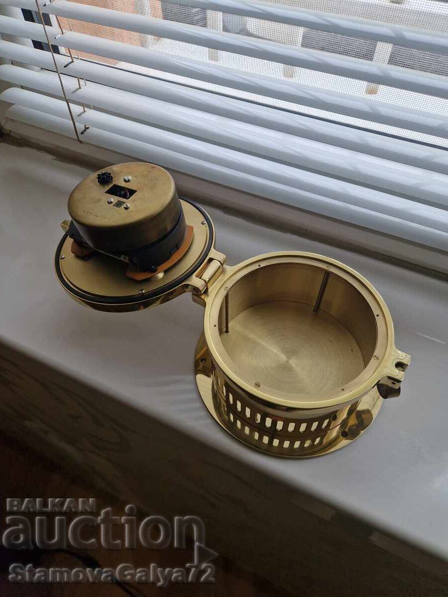 Minunat ceas de navă/iaht german din bronz Barigo - 5