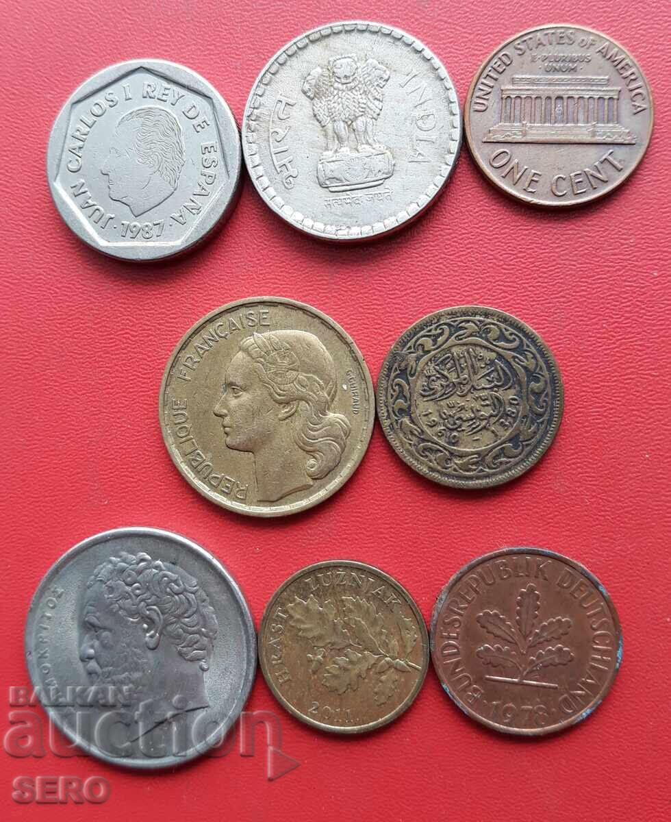 Lot mixt de 8 monede cu preț € 0.50 | 0.98 BGN