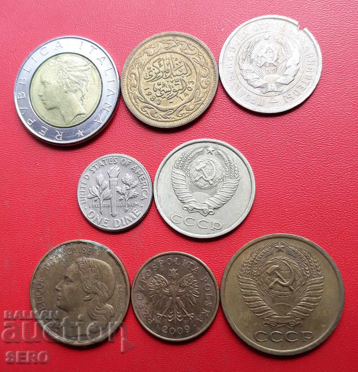 Lot mixt de 8 monede cu preț € 0.50 | 0.98 BGN