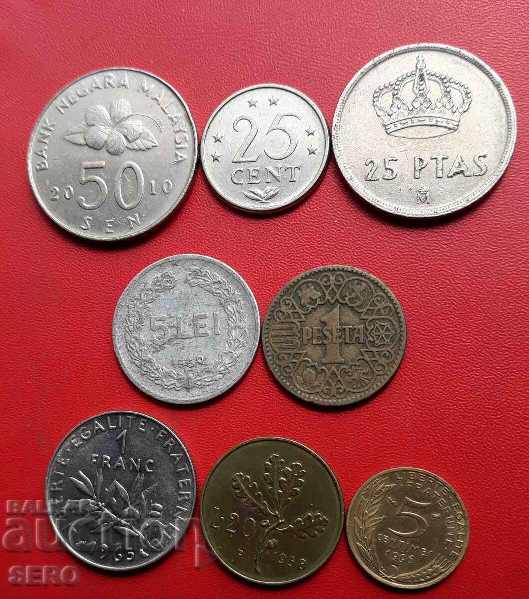 Lot mixt de 8 monede cu preț € 0.51 | 1.00 BGN