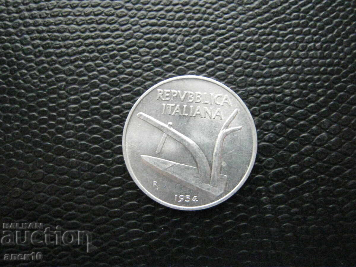 Италия    10  лири    1954   е