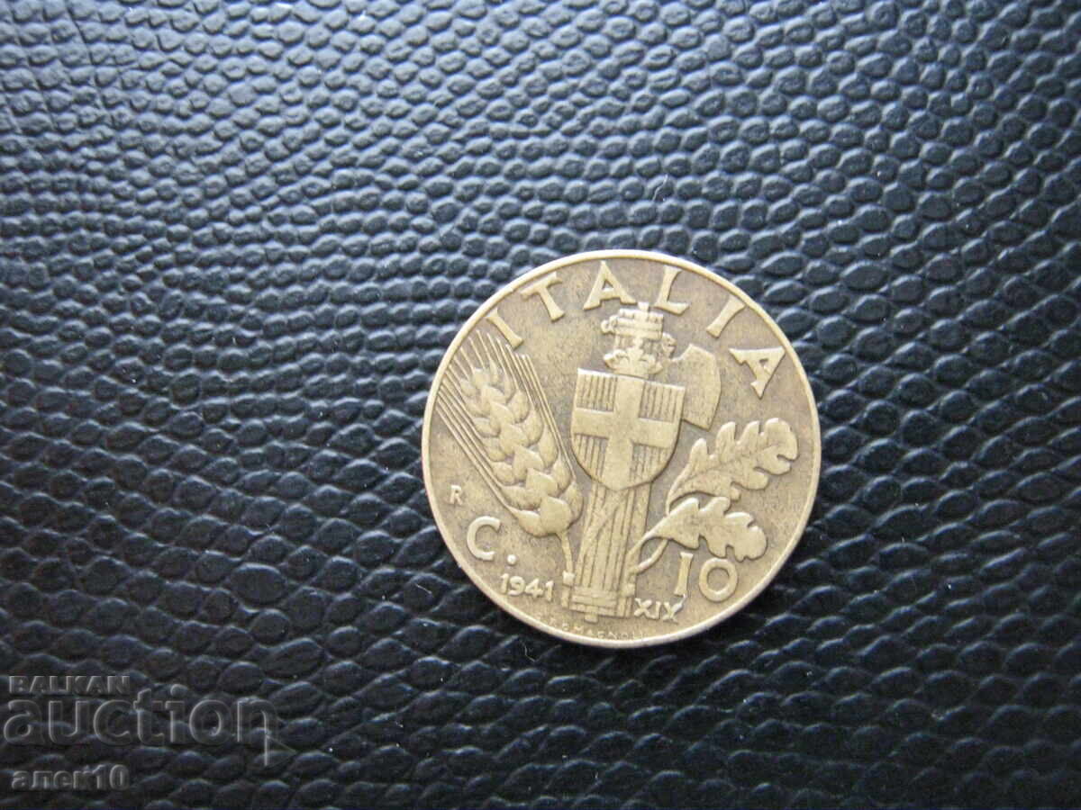 Italy 10 centesimi 1941 e