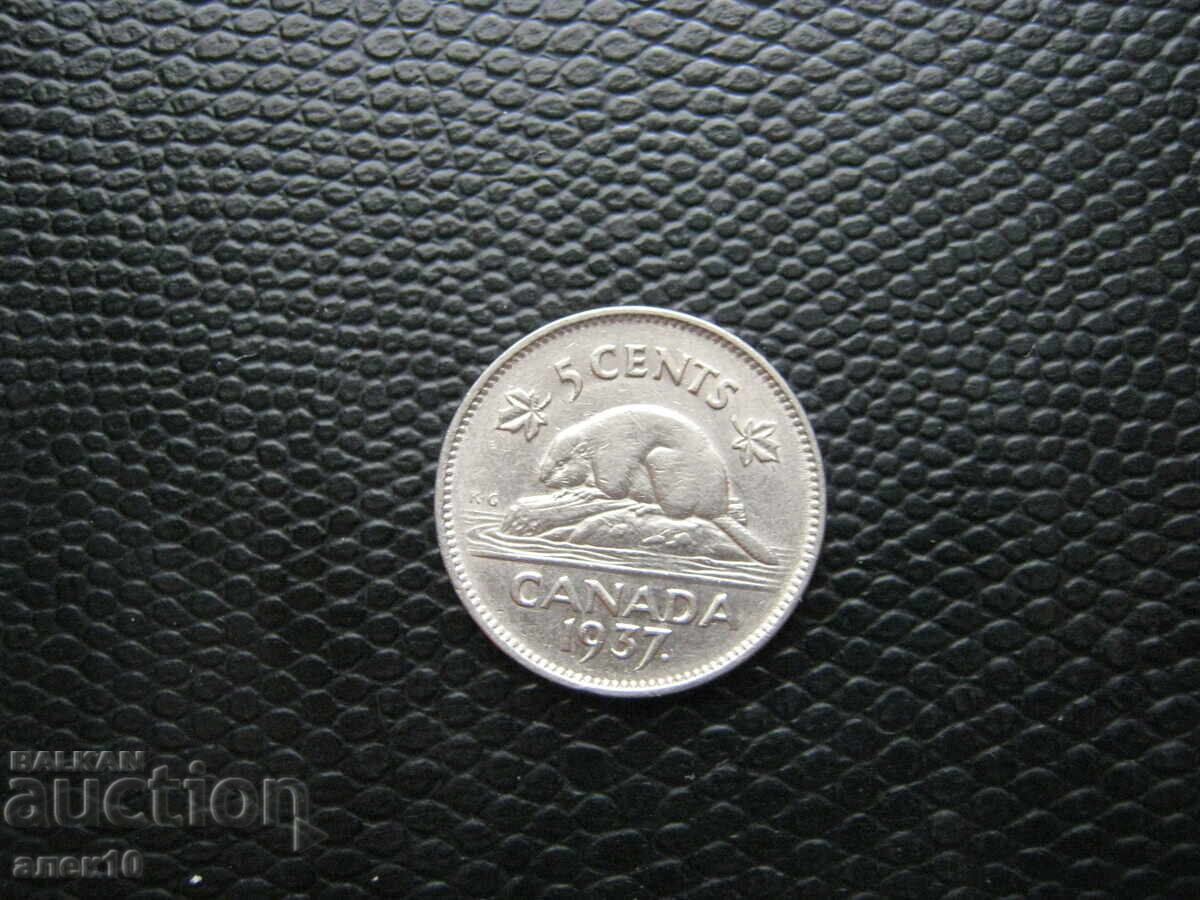 Καναδάς 5 σεντ 1937 e