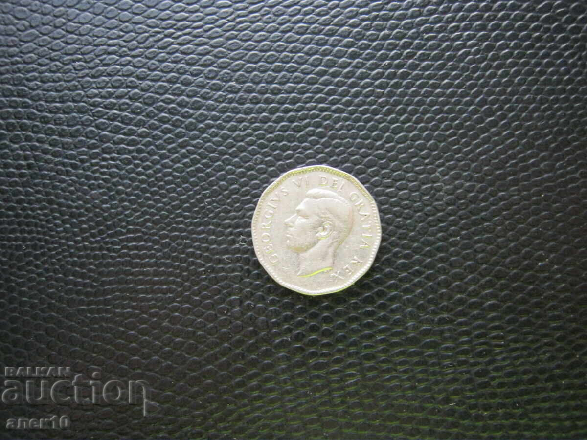 Канада  5   цент   1949   е с цена € 0.40 | 0.78 лв.