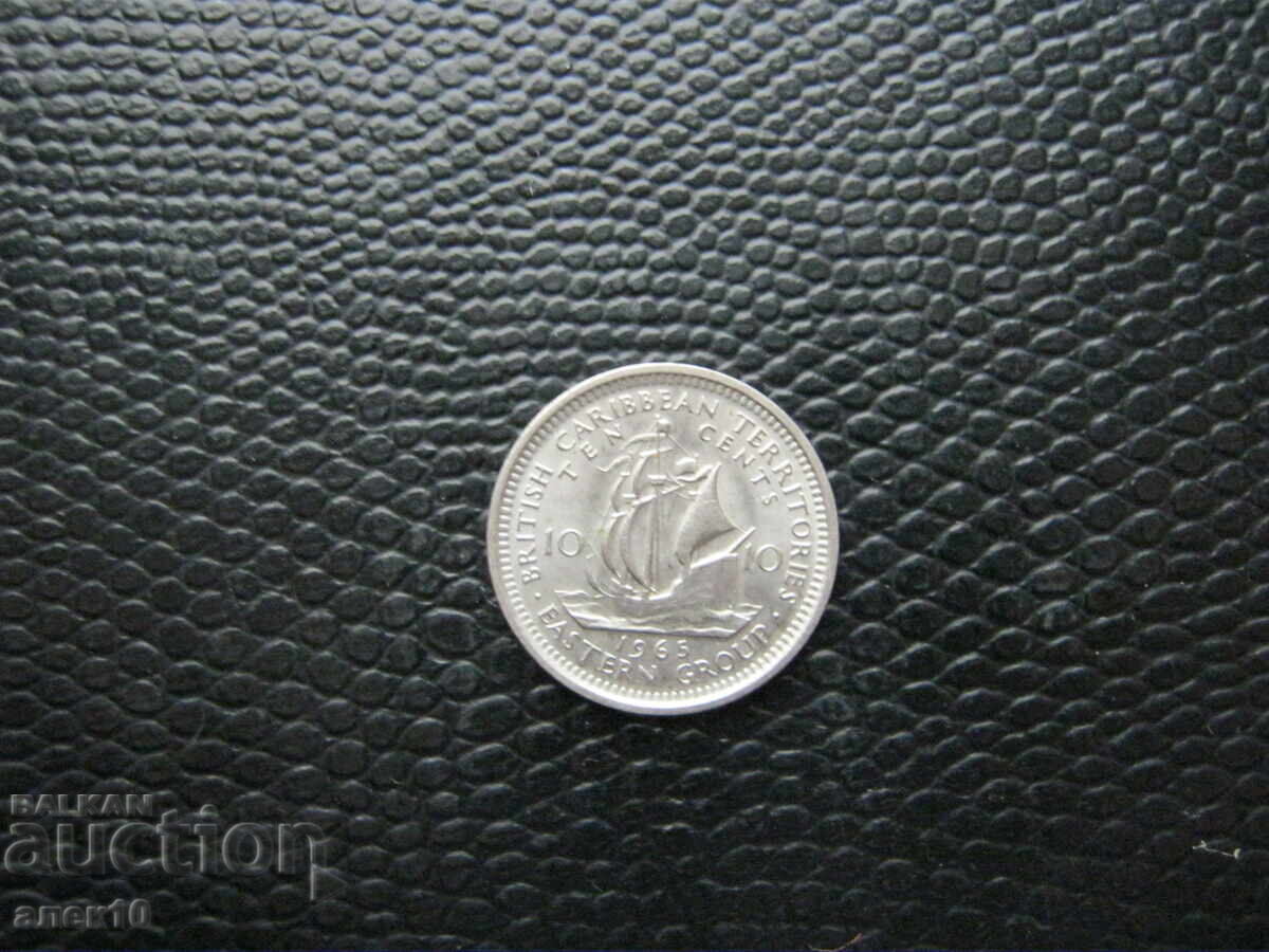 Statele Caraibelor de Est 10 cenți 1965