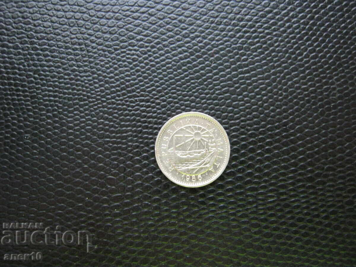 Malta 5 cenți 1986 e cu preț € 0.20 | 0.39 BGN