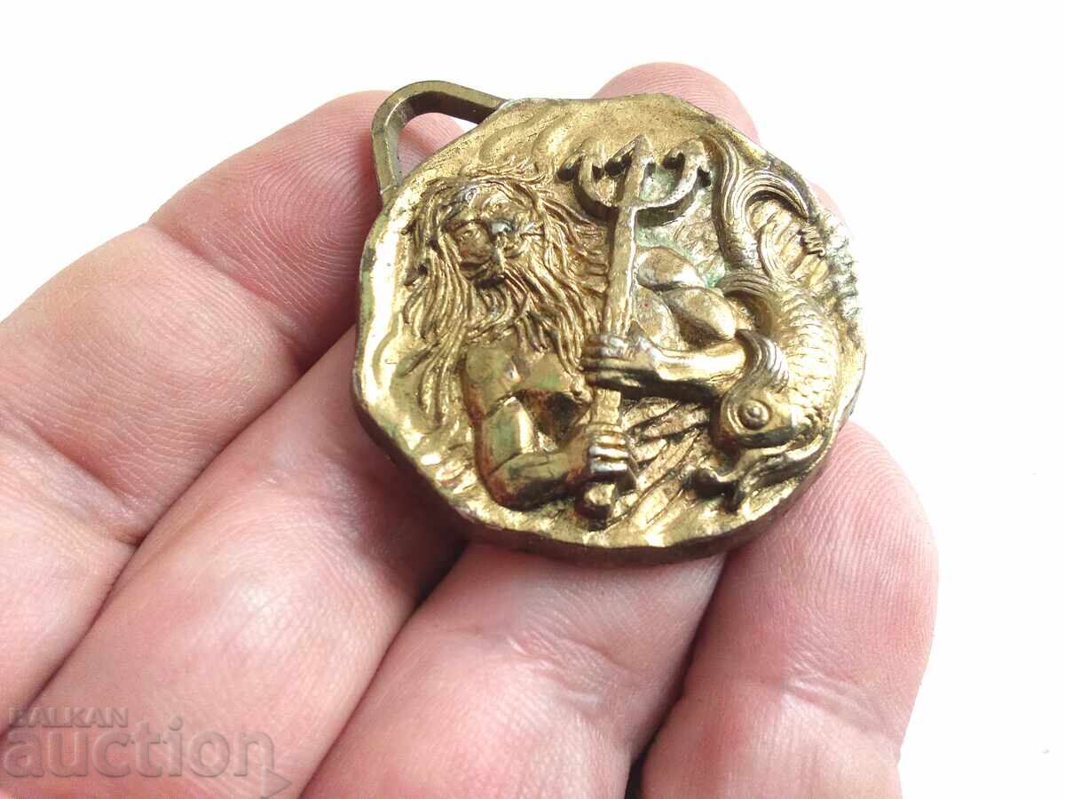 Παράδοση Χάλκινο μενταγιόν Aquaman - κρεμαστό ρουστίκ ναύτης