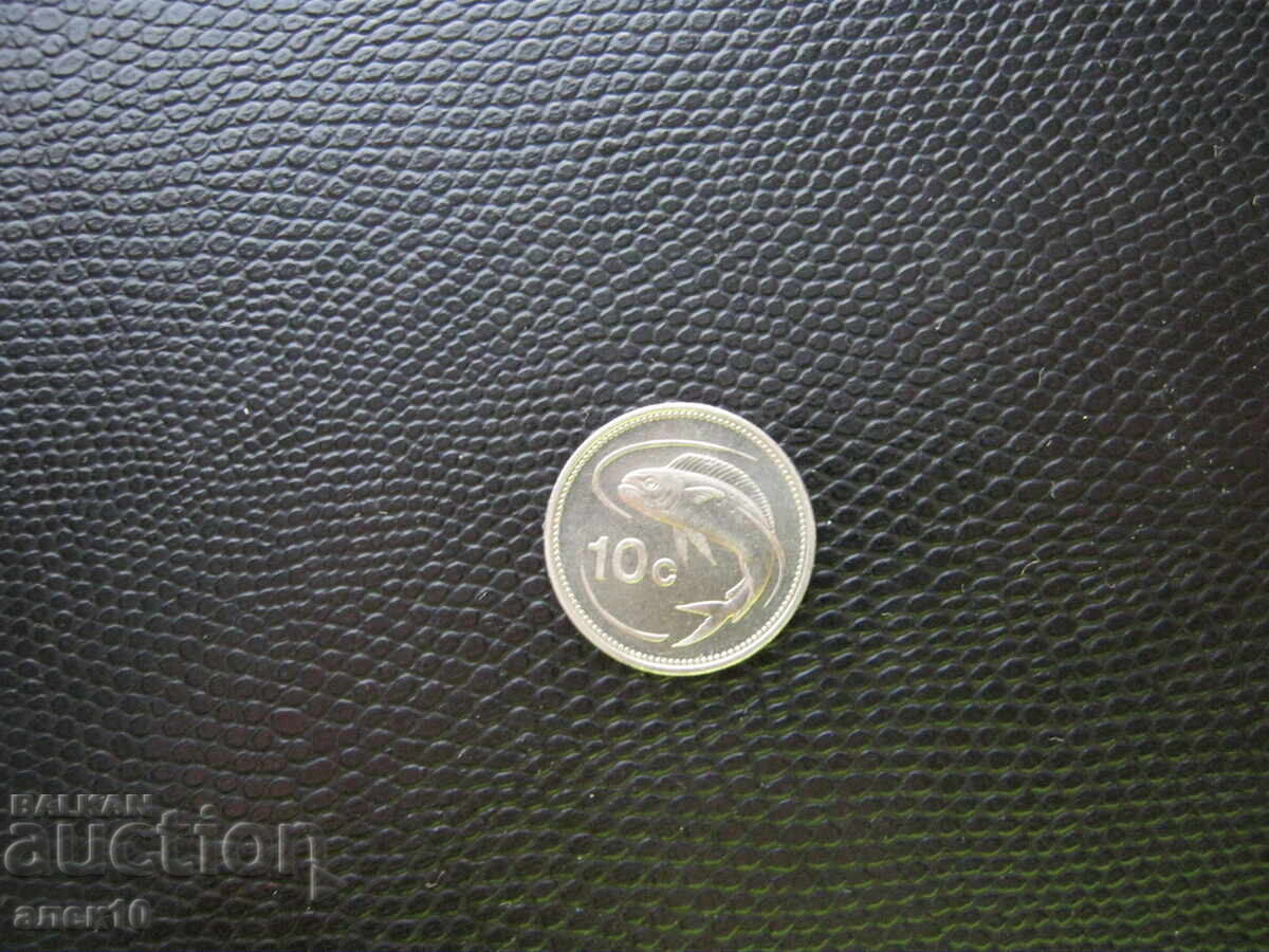 Malta 10 cenți 1998 e