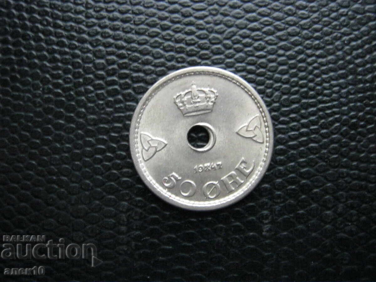 Норвегия  50  оре   1947   е с цена € 0.50 | 0.98 лв.