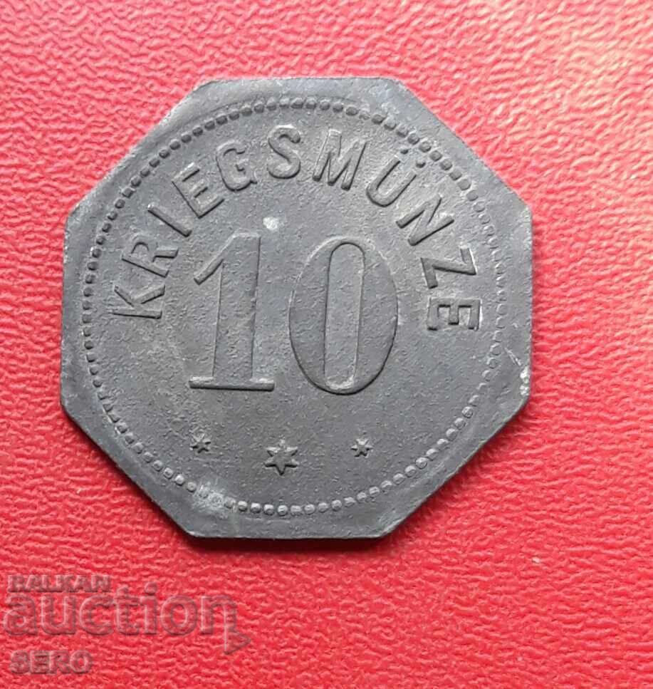 Germania-Renania-Palatinat-Alzey-10 pfennigi 1917