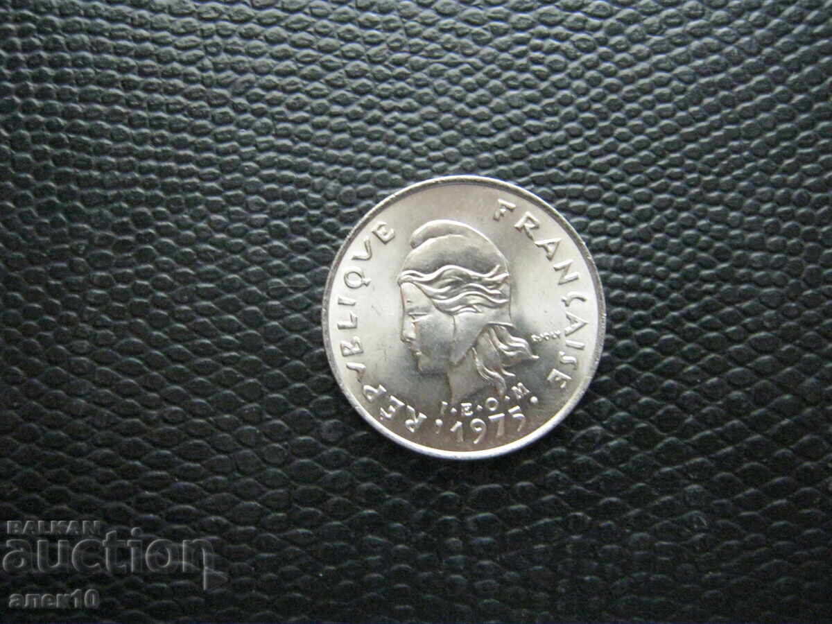 Polinezia Franceză 10 franci 1975 e