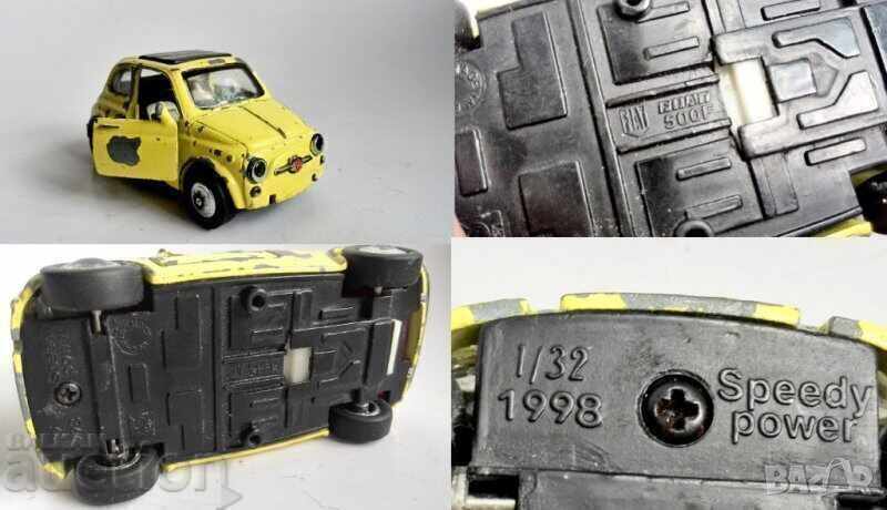 Аукцион количка УМАЛЕН МОДЕЛ FIAT 500 F 1965 ЖЪЛТ 1:32