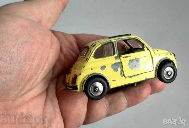 Доставка на количка УМАЛЕН МОДЕЛ FIAT 500 F 1965 ЖЪЛТ 1:32