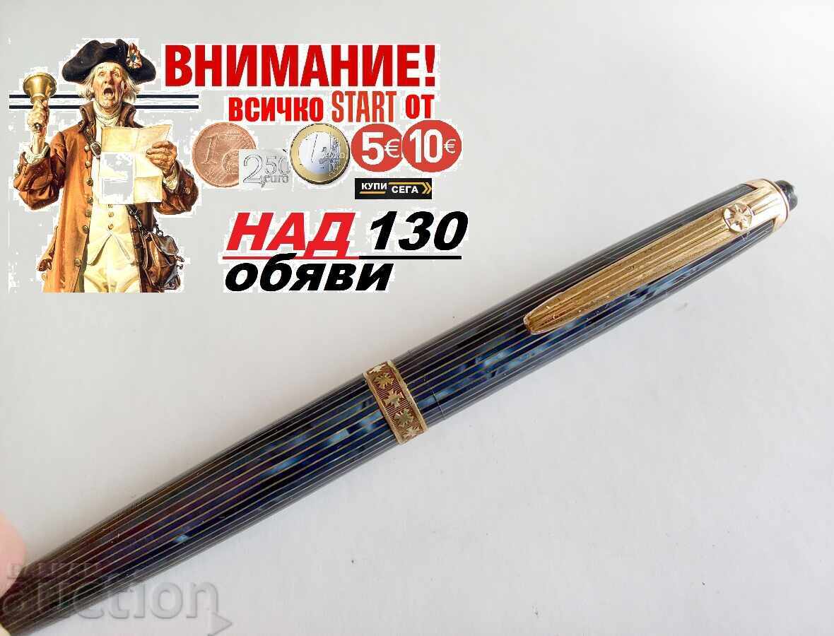 PENSĂ RARĂ 1950 DIPLOMAT VERDE-ALBASTRU RĂȘINĂ RAFINATĂ