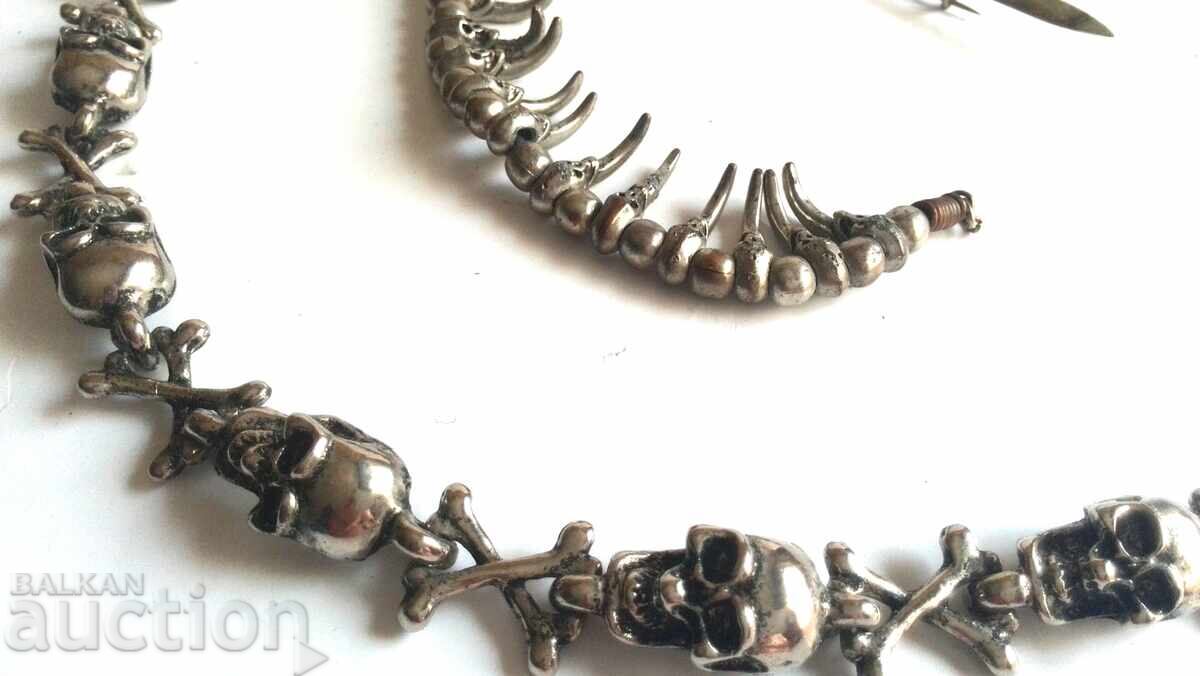 Παλιά μεταλλικά πανκ αλυσίδες και κονκάρδα σπαθί - 6