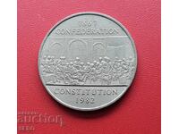 Canada - 1 dolar 1982 - 115 ani Constituție