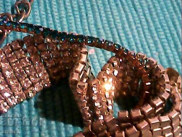 Colier și brățară vechi, frumoase, cu cristale - 6