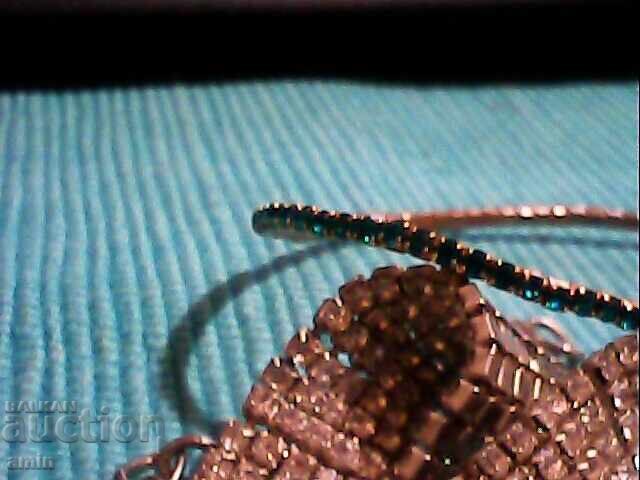 Colier și brățară vechi, frumoase, cu cristale - 7