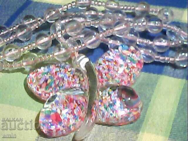 красиво колие кварцз  със голама пипируда с цена € 10.00 | 19.56 лв.