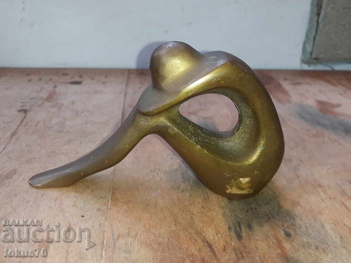 Стара изящна статуетка фигура пластика масивен бронз с цена € 99.00 | 193.63 лв.