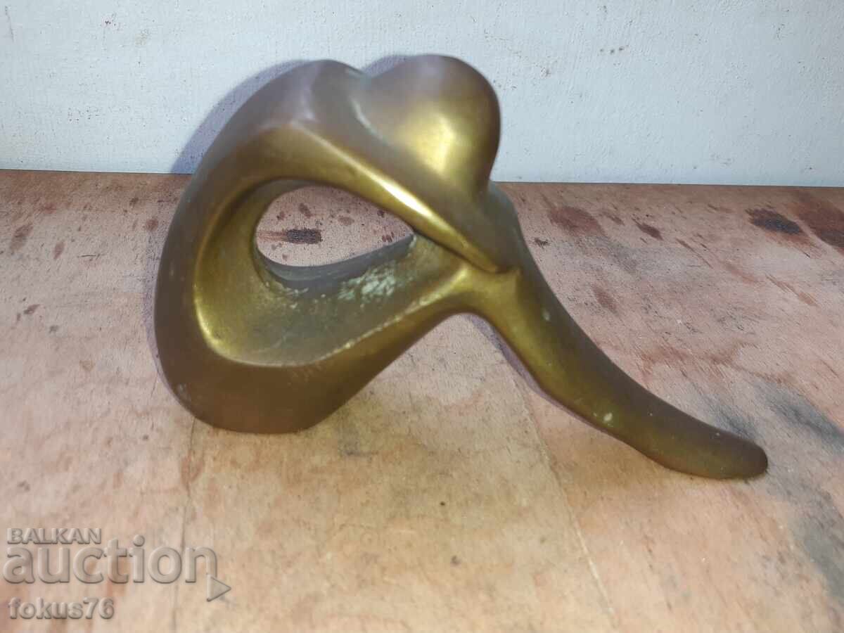 Аукцион Стара изящна статуетка фигура пластика масивен бронз