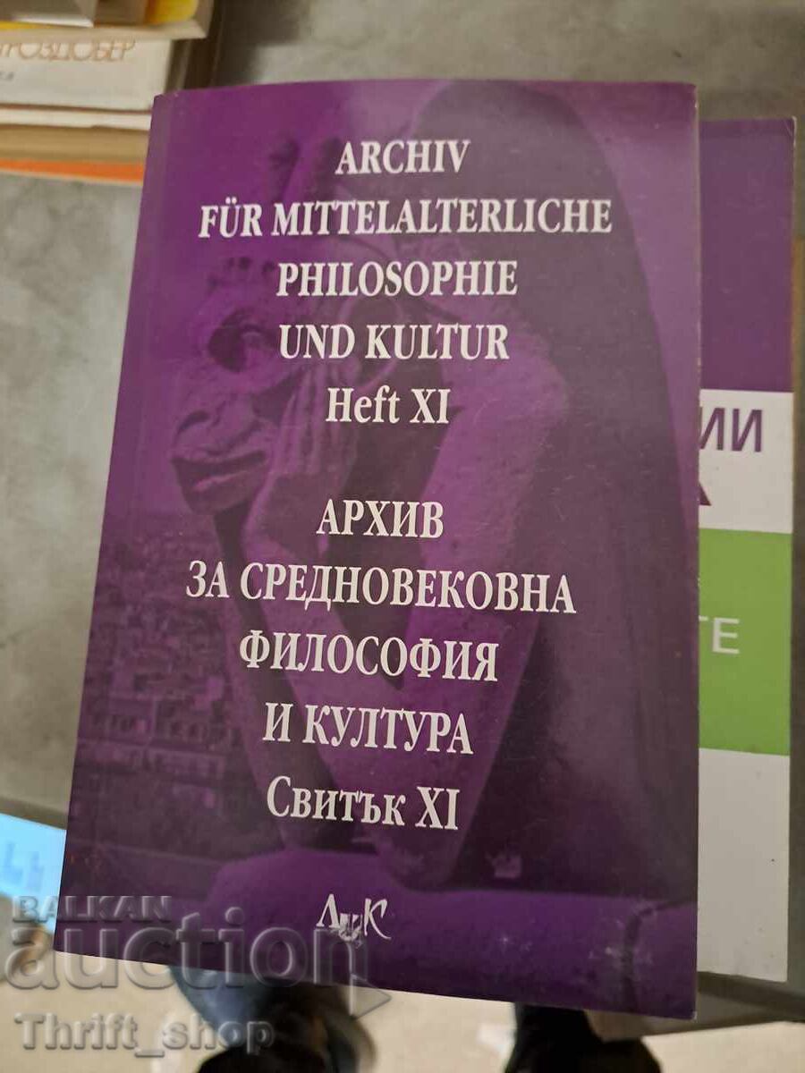 Arhiva pentru filozofie și cultură medievală Volumul 11