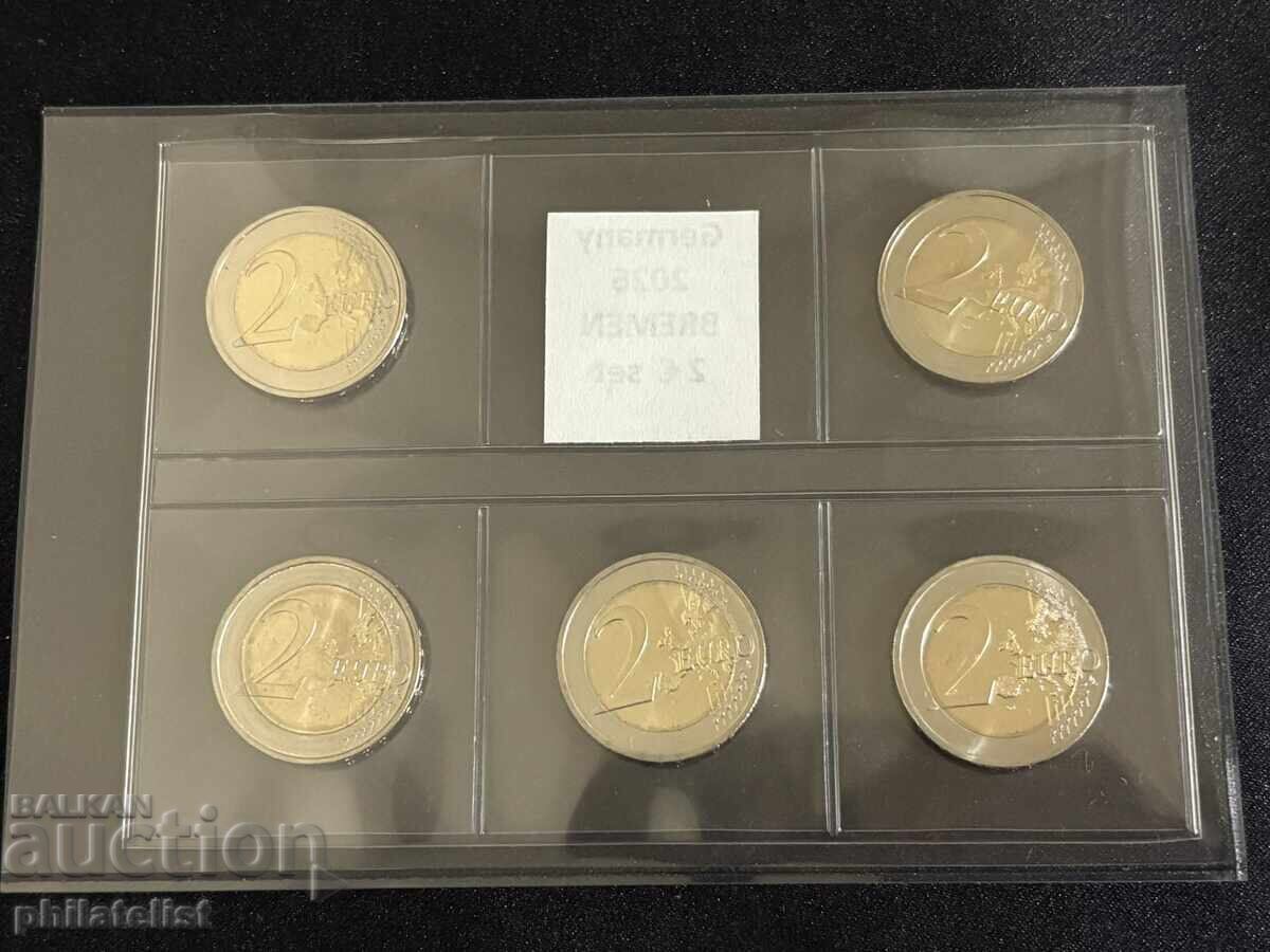 Δημοπρασία Γερμανία 2026 – 2 ευρώ – πλήρες σετ Universum Bremen UNC