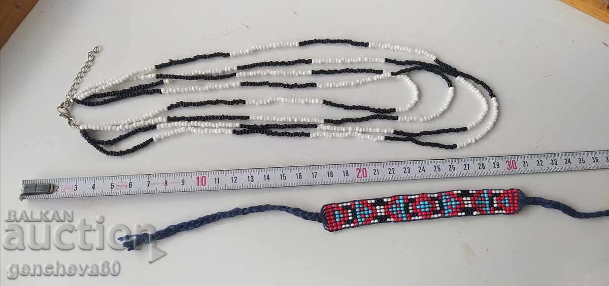Bead bracelet and necklace
