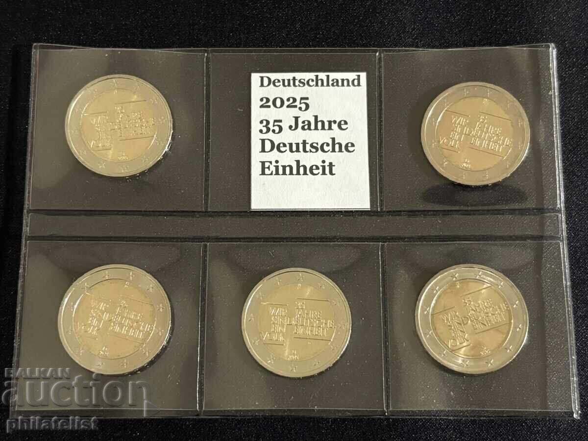 Auction  Germany 2025 – 2 Euro – 35 years of German reunification